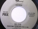 PRIX Girl - Everytime I Close My Eyes - Zero 45 GARAGE ROCK VG++ EX ORK