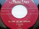 5 SWANS doowop ORIG.R&B Music City 45 Lil Tipa-Nina  Lil Girl Of My Dreams ws175