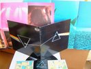 Pink Floyd - Dark Side Of The Moon SHVL 804 UK LP + 2 Stickers + 2 Posters