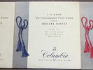 BACH Unaccompanied Violin Sonatas JOHANNA MARTZY-COLUMBIA 33CX 3 LP COMPLETE SET
