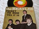 The Beatles-Ticket To Ride/Yes It Is-Vinyl 45 w/Pic Sleeve-West Coast Thumb Cut