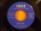 BOBBY & TERRY CARAWAY/ROCKATS Ballin' Keen 45 rpm CREST 1959/1974 MARIANO REPRO
