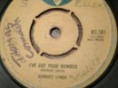 DERMOTT LYNCH-I'VE GOT YOUR NUMBER.VINYL 7