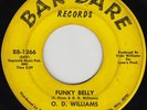 O.D. WILLIAMS Funky Belly/I'm Moving Out of Your Life SOUL FUNK 45 2-sider*hear*