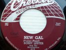 BOBBY LESTER Moonlighters Moonglows VG++ CHECKER 45 New Gal Hug and a Kiss ws523