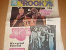 Reading Rock 1975 Concert Programme (Hawkwind/Yes/Wishbone Ash/Lou Reed/Caravan)