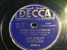 78 rpm Judy Garland; Over The Rainbow & The Jitterbug   Decca 2672