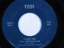 Northern Soul 45 DAPHINE WILLIAMS I Love You YODI HEAR