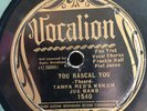 TAMPA RED'S HOKUM JUG BAND VOCALION 1540 BLUES 78 RPM V+ FRANKIE JAXON