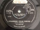 Beatles Strawberry Fields Factory Sample Demo + Very 1st GREEN Logo Pic Sl RARE