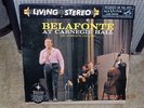 BELAFONTE: AT CARNEGIE HALL-THE COMPLETE CONCERT. RCA LSO-6006