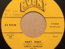 Original Curtis Johnson, Baby Baby 45, rockabilly, rare promo