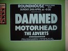 the DAMnED & moTorhEAD & ADverts  PosTer giG 1977 sEDITIONAries sEx PIStolS