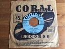MICKEY MANTLE,TERESA BREWER I LOVE MICKEY RARE BLUE PROMO 45 CORAL & SLEEVE 1956