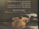 Michael RABIN, PAGANINI, WIENIAWSKI Concertos French LP CAPITOL STEREO 8534