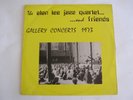 RARE - ALAN LEE JAZZ QUARTET - GALLERY CONCERTS 1973 - ORIGINAL OZ LP RECORD