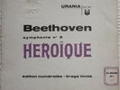 FURTWANGLER BEETHOVEN EROICA 1st FRENCH URANIA URLP 0001 LIMITED EDIT