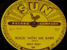 BILLY RILEY ROCK WITH ME BABY b/w TROUBLE BOUND USA SUN 78 RPM E+ EX PLUS GRADE