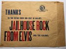ELVIS PRESLEY-AWESOME AWESOME ITEM-JAILHOUSE ROCK END OF FILMING COMP ENVELOPE