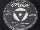 Johnny Cash:  Ballad Of A Teenage Queen  UK  1957  Tri centre EX+  7