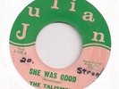 THE TALISMEN : She Was Good (Julian 105) RARE Orig. NW Mod Garage Punk 45 LISTEN