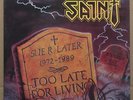 SAINT - TOO LATE FOR LIVING - VINYL LP - CHRISTIAN METAL 1988