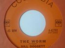 Bill Doggett - The Worm / Hot Fudge 45 Columbia rare jazz r&b ex