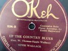 Okeh 8106 Sippie Wallace SHORTY GEORGE / Up The Country Blues 78 rpm 1924 V-