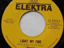 THE DOORS Light my Fire / The Crystal Ship Ex CANADA 1967 1st Press PSYCH 45 7