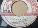 DESMOND YOUNG - WARNING / VERSION REGGAE./ ROOTS  RARE  1974