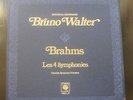 BRAHMS BRUNO WALTER Les 4 Symphonies 3 LPS Box CBS L-3 NM