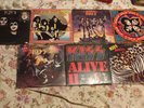 (7) KISS LPs 1st Hotter than Hell Destroyer R&R Over Live 1 & 2 Animalize