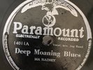 BLUES MA RAINEY TUB JUG BAND Paramount 14011 Deep Moaning Blues/Traveling Bls E+