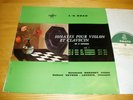 ERATO LDE 3169 JS BACH - SONATAS FOR VIOLIN & HARPSICHORD *REINHOLD BARCHET* EX