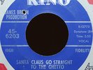 James Brown 45 Santa Claus Go Straight To The Ghetto King 45-6203 Soul Funk Xmas