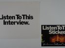 BEATLES / JOHN LENNON Walls And Bridges INFO SHEET & STICKER Listen To This