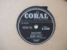 BUDDY HOLLY & CRICKETS - HEARTBEAT / WELL..ALL RIGHT - CORAL NEAR MINT 78