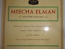 Mischa Elman, Joseph Seiger LP - Korngold, Achron, Josten, Bloch. London LL-1467