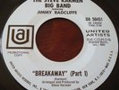The Steve Karmen Big Band. Jimmy Radcliffe. Breakaway I & II. UA NM- Promo 45