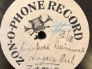 Zonofone Record TEST 3064 Hager's Orch CRICKETS' CARNIVAL  1900 78 rpm V+