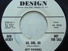 DESIGN 811 Jett Powers Orig RARE PROMO Rockabilly 45 Mint Minus Go Girl Go