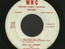North Carolina Country Bop 45   Jack & Johnny   WNC   Listen