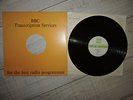 THE CURE BBC TRANSCRIPTION SERVICE ORIGINAL LP GREEN LABELS CN4676/S BBC 1985