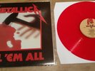 Metallica Kill Em All 2016 Press 180G Red Vinyl LP Vinyl EX+/Sleeve NM