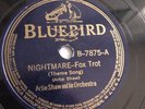 Artie Shaw - 78rpm single 10-inch – Bluebird #B-7875 Nightmare