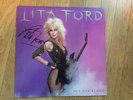 Autographed Lita Ford Out for Blood Vinyl LP MINT 1983 