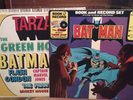 2 Comic Book Record Albums Tarzan Green Hornet Batman Phantom LP Vinyl 33