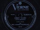 Latin 78 CELINA CON TRIO JOHNNY RODRIGUEZ Quiero Mambo VERNE HEAR