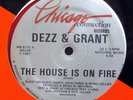 DEZZ & GRANT-THE HOUSE IS ON FIRE /CHICAGO FIRE - CLEAR RED VINYL  ON CHICAG