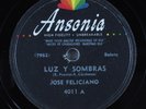 Latin 78 JOSE FELICIANO Luz Y Sombras ANSONIA HEAR